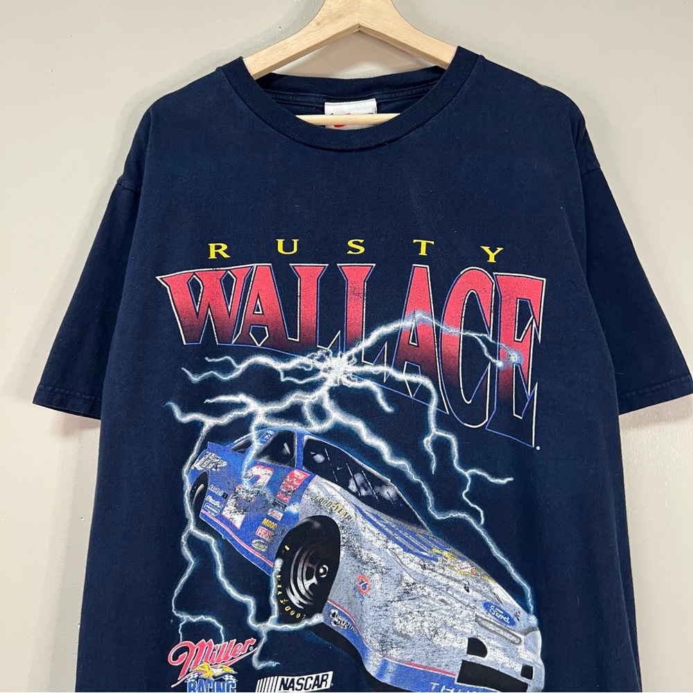 Vintage 90s Rusty Wallace Nascar Shirt - Picture 2 of 5